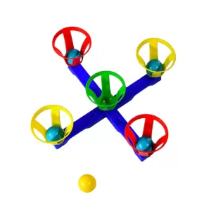 Awesome baskets and balls fun toy for kids with 5 basket and 5 balls.