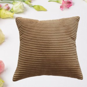 Soft Corduroy Throw Pillow Covers 16x16 Inch Pack of 1