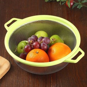 Big Stainless Steel Colander with Handle Kitchen Strainer
