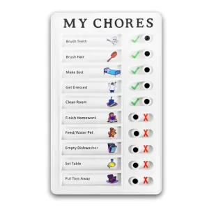 My chores portable memo note board for home management planning and reminding time