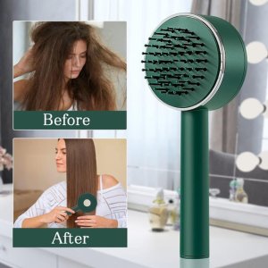 Women's Styling Hairbrush Massage Comb with Long Handle
