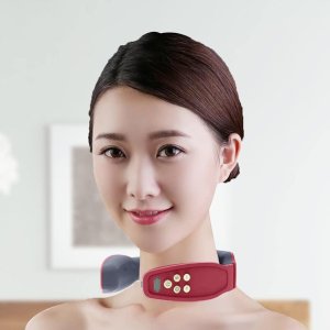Electric Neck Massager Pain Relief & Heat Cordless Deep Tissue Portable Neck Massager