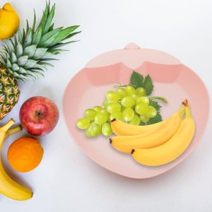 Strawberry Shape Kids Plate BPA Free Cartoon Bowl