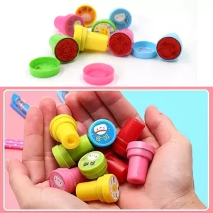 Round reward stamps for kids theme stamps for school craft with 8 pc