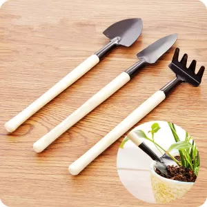Kids Garden Tools Set  Trowel Shovel Rake 3 Piece Kit