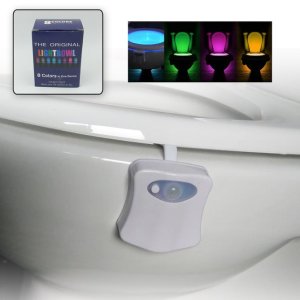 LED Toilet Light 8 Colors Battery Operated Bathroom Equipment