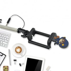 Extendable Selfie Stick with Aux Wire for Smartphones