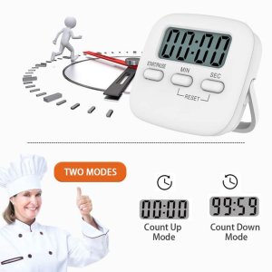 Digital Kitchen Timer with Alarm and Magnetic Stand