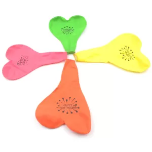 Heart Shaped Balloons Multicolor  Balloons for Rainbow Parties Birthdays Anniversaries Valentine's Weddings and More 4 PCS Set