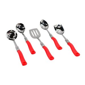 5 Piece Stainless Steel Serving Spoon Set