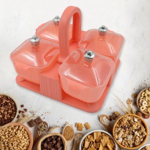 Multipurpose Jar Dry Fruit Set Airtight Plastic Storage