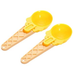 Ice Cream Spoons 2Pcs Plastic Watermelon Scoopers for Summer Party