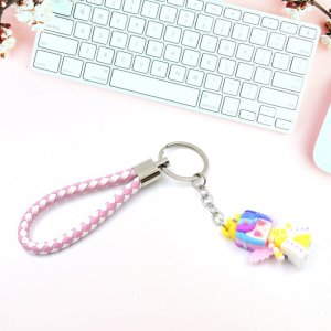 Cute Keychain with Card Gift Unicorn Toy & Charm Keychain for Kids Girls Party Favor