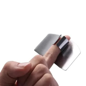Stainless Steel Finger Guard Cutting Protector  Ultimate Hand Safety