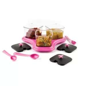 Versatile 3 PC Dining Set Perfect for Serving Food and Sweet Dishes in Household and Office Settings