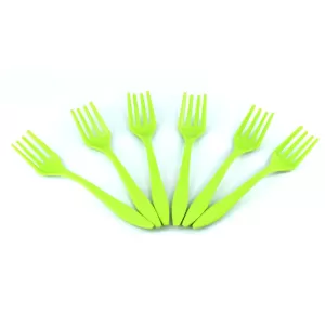 Small Plastic 6pc Serving Fork Set for Kitchen  Durable and Versatile