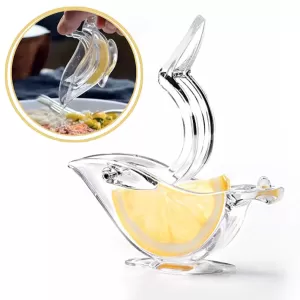 Manual Lemon Slice Squeezer  Portable Transparent Fruit Juicer for Kitchen