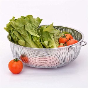 Large Stainless Steel Colander for Pasta Fruits Veggies
