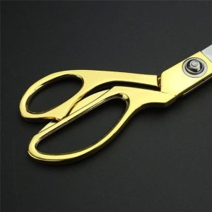 Professional Stainless Steel Tailoring Scissors Golden Finish