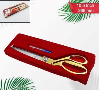 Professional Stainless Steel Tailoring Scissors Golden Finish