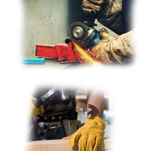 Durable Heat Resistant Welding Gloves Protective Gear