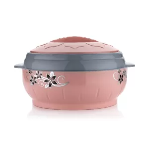 High Quality Steel Casserole Box for Food Serving Inner Steel Insulated Casserole Hot Pot Flowers Printed Chapati Box for Roti Kitchen Approx 4500 mL