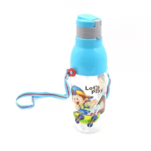 Plastic Transparent Sports Insulated Water Bottle with Dori and Straw High Quality BPA Free and  Leak Proof