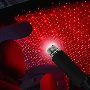 Multipurpose Laser Light Galaxy Night Sky Ambiance  Laser Micro Projector for Car Ceiling Bedroom  USB Light for Party 1 PC