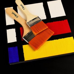 Set of 12 Artistic Flat Painting Brushes