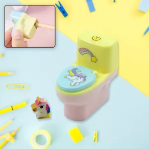 Toilet Pencil Sharpener  Plastic Novelty Stationery Gift
