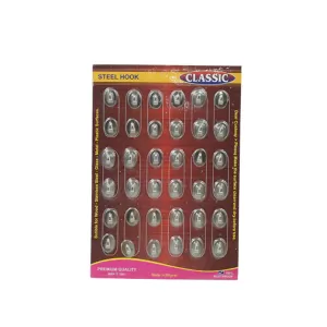 Multipurpose Small Stainless Stee Wall Hanging Hook 36 PC Set