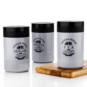 Airtight Damru Shaped Canisters 3 Piece Set