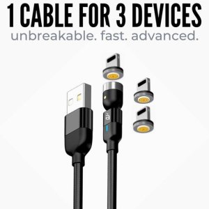 3 in 1 Magnetic USB Charging Cable Fast Charging