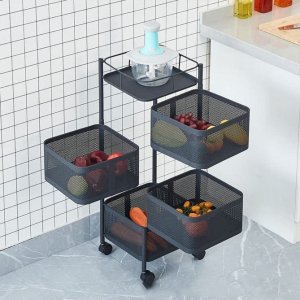 Metal Kitchen Trolley Organizer