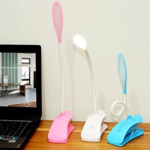 Adjustable Gooseneck Desk Lamp USB Rechargeable 3 Lighting Modes Reading Lamp for Dorm