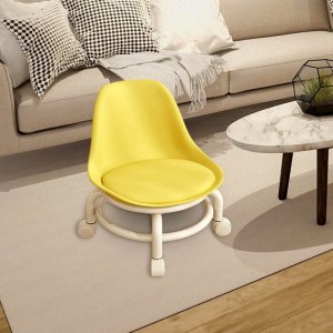 Low Round Rolling Stool Pedicure Stool with Wheels