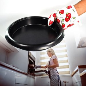 Multicolored Oven Mitt & Pot Holder Set