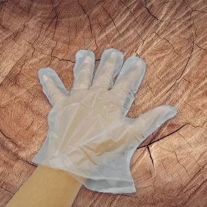 Disposable Clear Plastic Hand Gloves for Home Kitchen Hotels Hospitals  100 Pcs