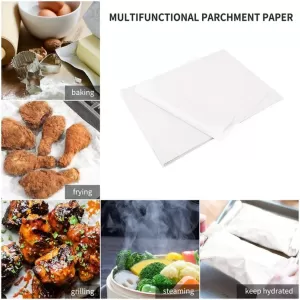 Non Stick Microwave and Oven Proof Parchment Paper  Easy to Tear Easy to Clean  for Grilling Cooking Deep Fryer