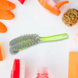Durable Wire Kitchen Washing Brush Plastic Small Brush  Effective Cleaning Brush