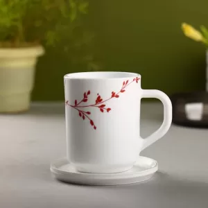 Coasters Set of 6  Plastic Coasters with Spill Protection for Table and Desk