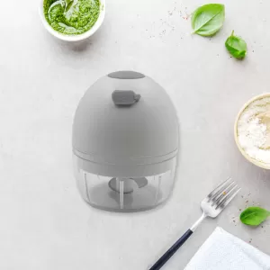 Electric Kitchen Chopper Cordless Mini Food Processor Rechargeable with Detachable Stainless Steel Blade for Garlic Ginger Onion Meat 200ml