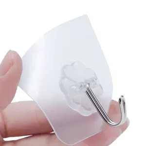 Multipurpose Strong Small Stainless Steel Adhesive Wall Hooks 1 PC