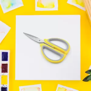 Premium Multipurpose Scissors with Comfort Grip Handles and Stainless Steel Blades for Precision Cutting  Ideal for Paper Photos, Crafts and More 1 Pc