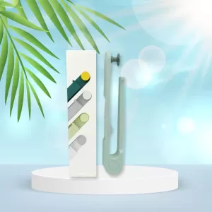 Wall Mounted Towel Holder Rack with Round Hook  Multifunctional Towel Rack Plastic Cloth Storage for Home 1 PC