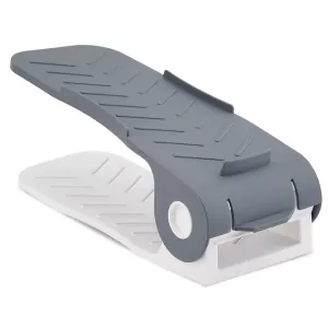 Adjustable Plastic Shoe Organizers  Space Saving Rack Holder