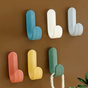 Waterproof Adhesive Hooks Max 1kg Capacity 20 Pcs Set
