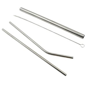 Reusable Stainless Steel Straws Set with Case & Brush