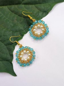 Handmade Elegant & Light Weight Beaded Earrings