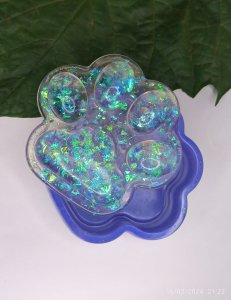 Resin Paw Print Trinket Box